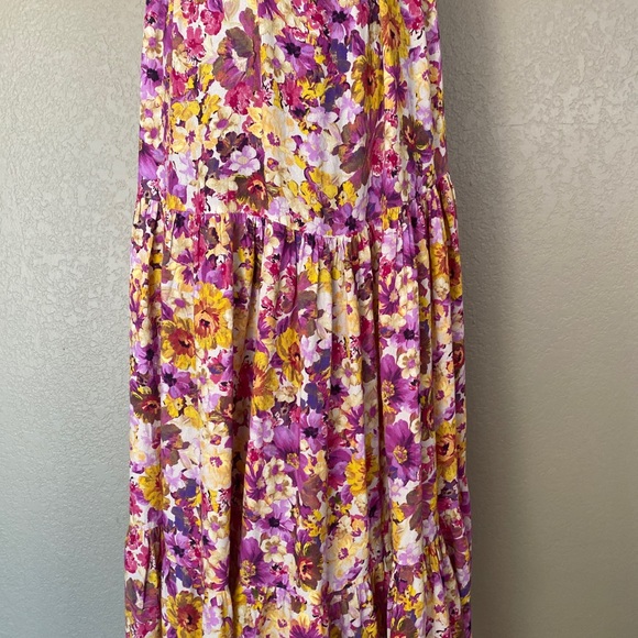 OPULLENCE PARIS Elisa Multicolor Sleeveless FLORAL dress Size XS - Picture 6 of 7